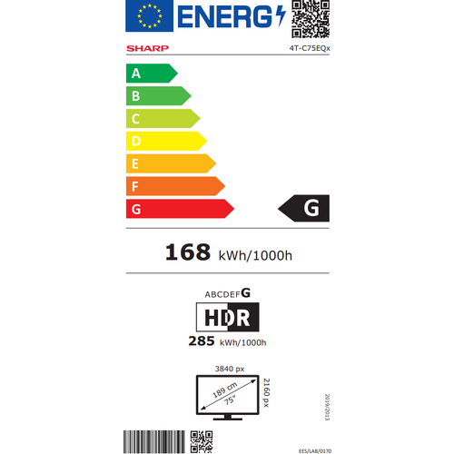 Sharp TV 75EQ3EA ANDROID Frameless Quantum Dot crna slika 10