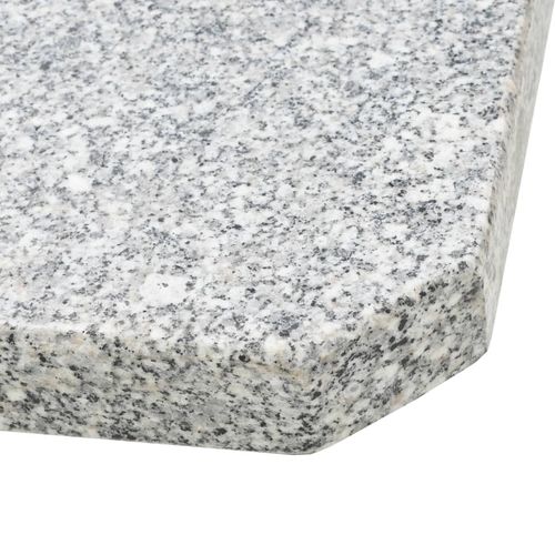 Postolje za suncobran granitno 25 kg četvrtasto sivo slika 5