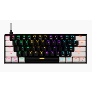 Tastatura Gamdias Aura GK2 Mehanička 60% RGB crno/bela