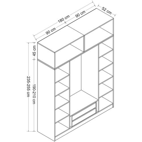 Kale - 7708 Dore Wardrobe slika 8