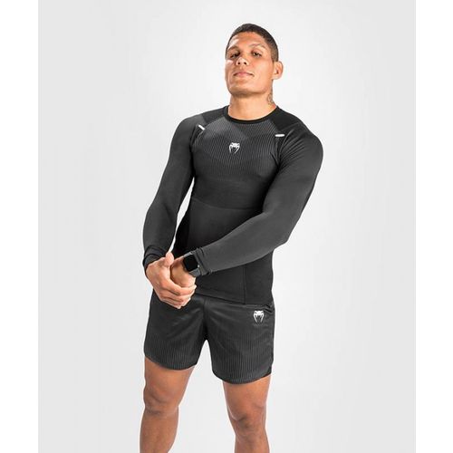 Venum Biomecha Rashguard Dugi Rukav Crno/Sivi M slika 4