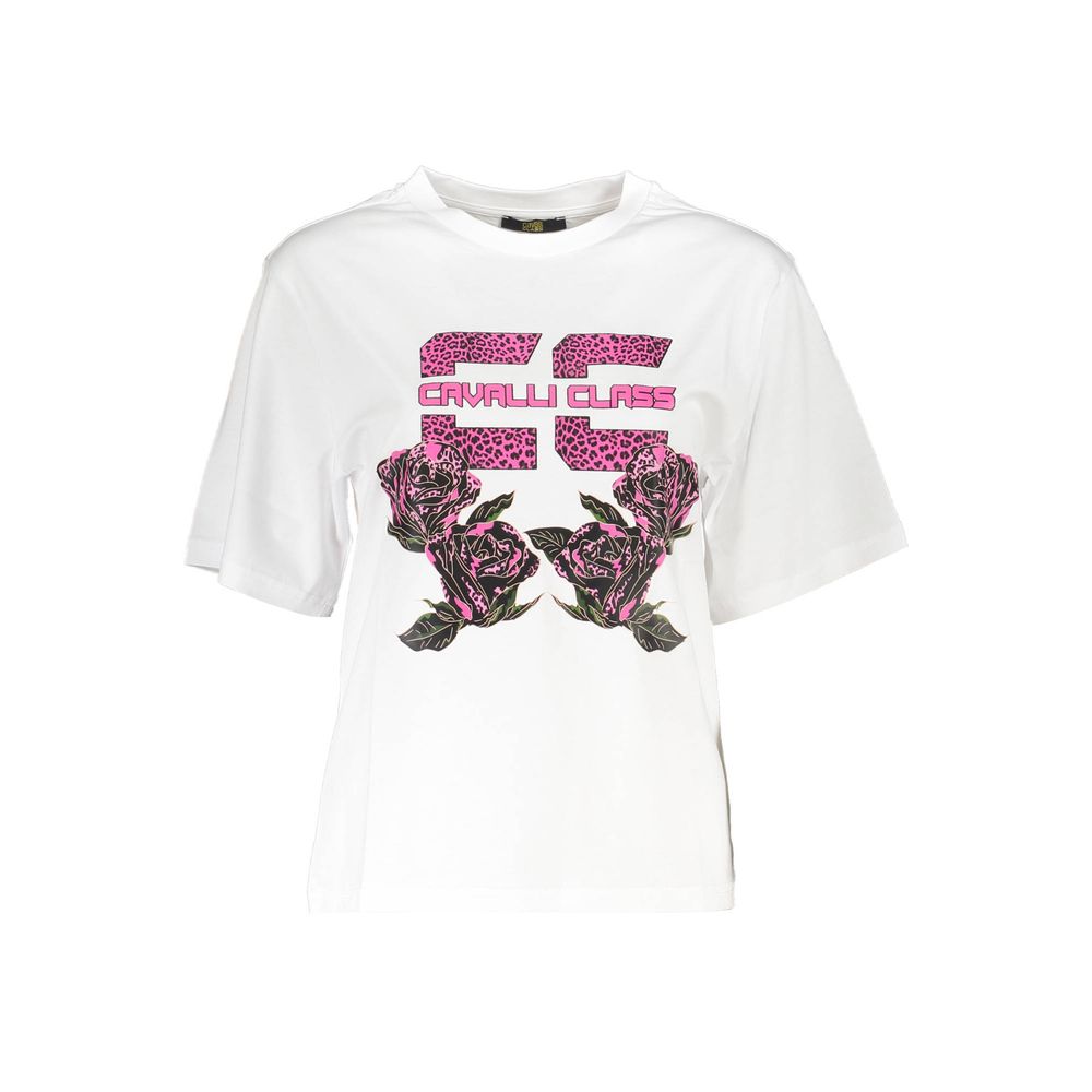 CAVALLI CLASS SHORT SLEEVE T-SHIRT WOMEN WHITE slika 1