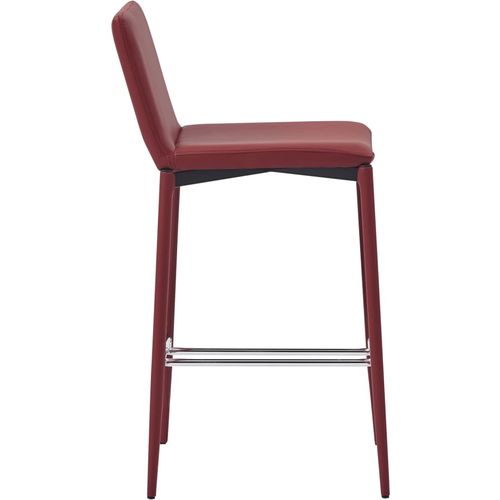 Barski stolci od umjetne kože 4 kom crvena boja vina slika 28