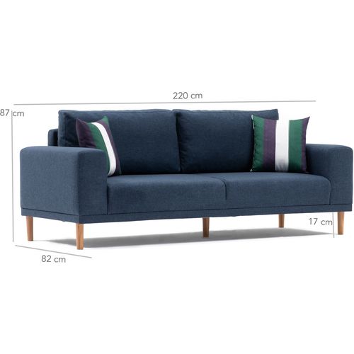 Atelier Del Sofa Trosjed FRANZ tamnoplavi, Franz - Dark Blue slika 5