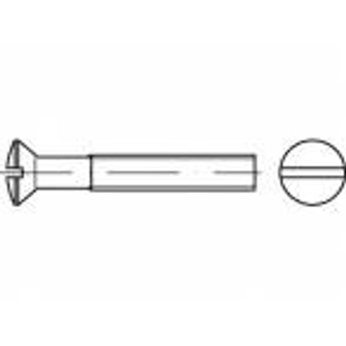 TOOLCRAFT TO-5452854 vijci s upuštenom lećastom glavom M4 30 mm utor mjed galvansko poniklovani 200 St. slika 1