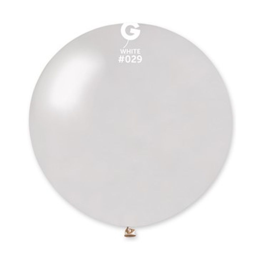Gm30-29 Balon 80cm, Metalik/Bijeli slika 1