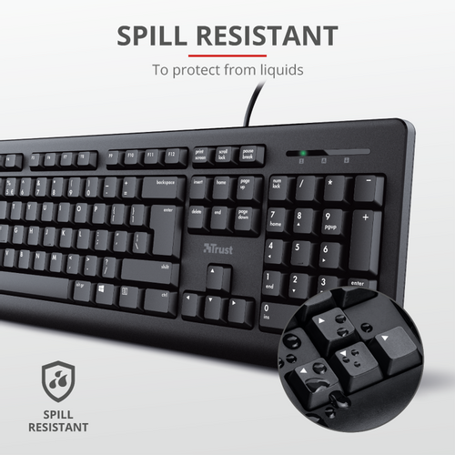 Tastatura+miš TRUST Primo žični set crna slika 2