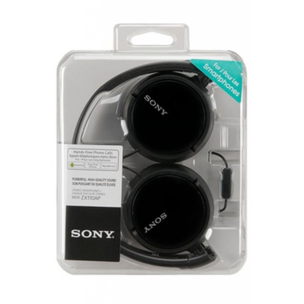 Sony slusalice ZX110A crnenaglavne, sa mikrofonom slika 1