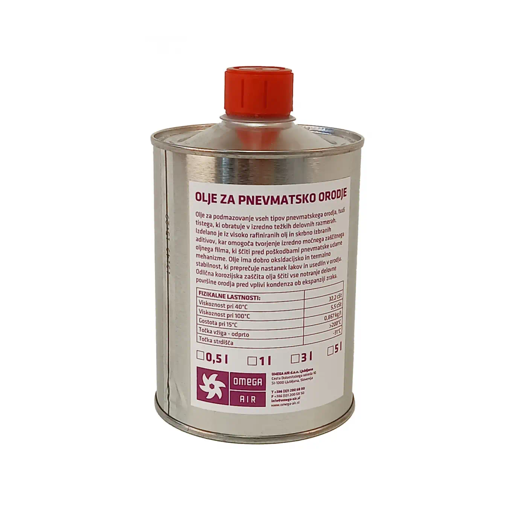 Proair - Ulje za pripremne grupe 0,5 l, Air tool oil VIS 32 slika 1