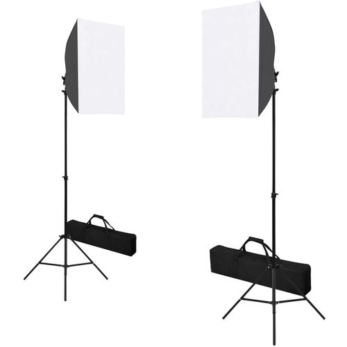 Oprema za fotografski studio sa svjetlima softbox i pozadinom slika 24