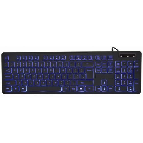 KB-UML3-02 Gembird LED multimedijalna tastatura sa pozadinskim osvetljenjem, US layout USB slika 2