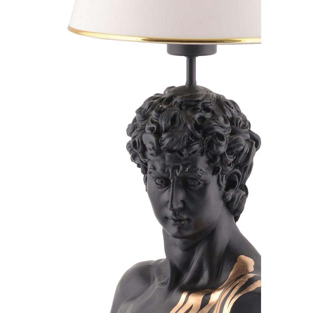 Stolna lampa Dawud - Bijelo Crno Zlatna slika 3
