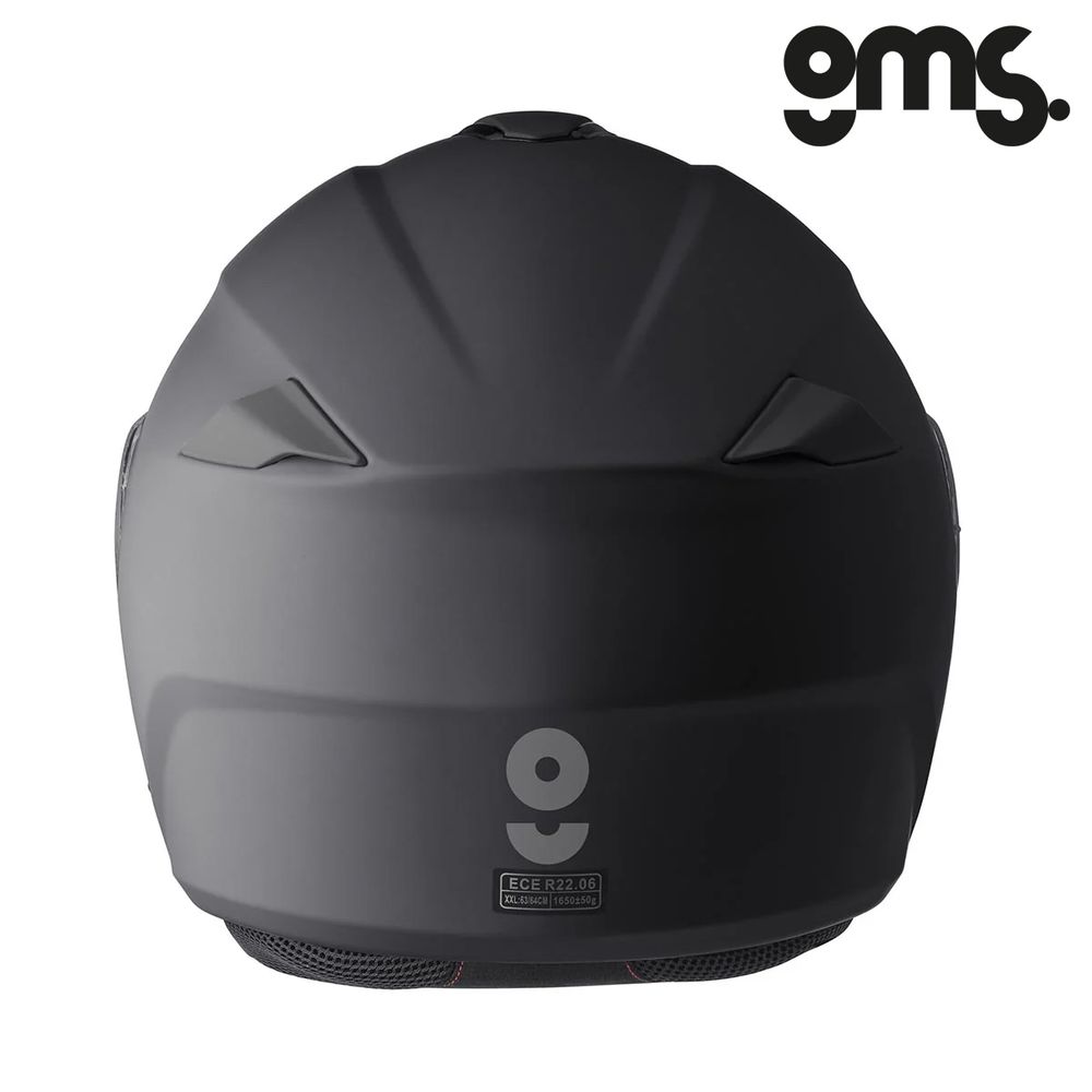 Modularna - flip up kaciga za motor GMS Aperio - Mat crna vel.L slika 5