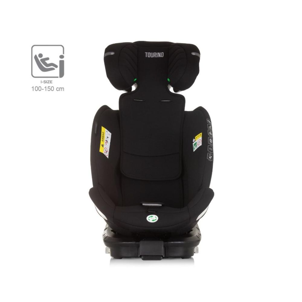 Chipolino Autosjedalica Tourino i-Size 360º 40-150cm Isofix Stktrn02401ob, Obsidian slika 6