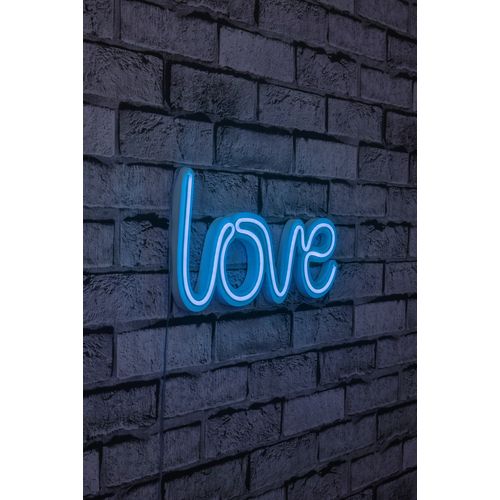 Wallity Ukrasna plastična LED rasvjeta, Love - Blue slika 1