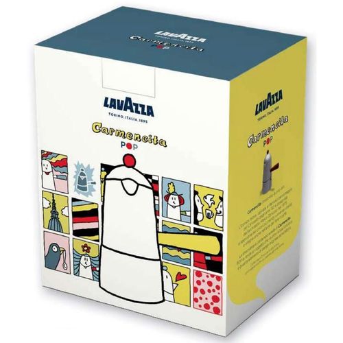 Lavazza moka kafetijera  Carmencita Pop + Lavazza Qualita Rossa mljevena  kava 2 x 250 g slika 2