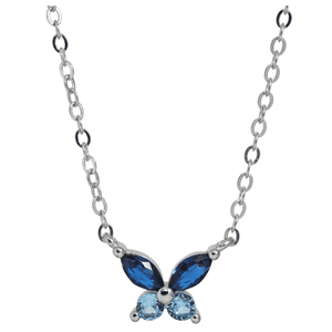 J&B Jewellery 925 Srebrna ogrlica Q5-Blue