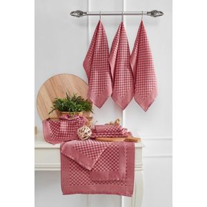 Lola - Red Red Kitchen Towel Set (10 Pieces)