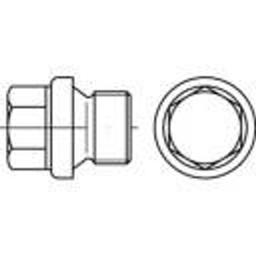 TOOLCRAFT TO-5449311 čep vijci 1/2 mm vanjski šesterokutni DIN 910 mjed 50 St. slika 1