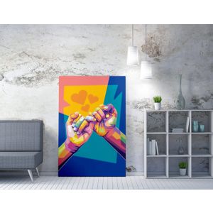 WY201 (70 x 100) Multicolor Decorative Canvas Painting