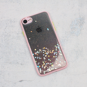 Maska Frame Glitter za iPhone 7/8/SE 2020/2022 roze