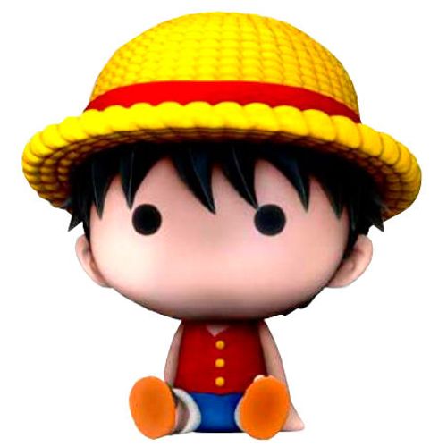 One Piece Luffy Chibi money box figure 16cm slika 1