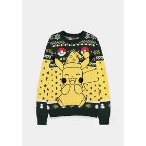 DIFUZED POKEMON - PIKACHU CHRISTMAS JUMPER - XS