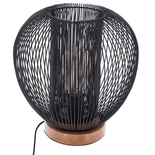 ATMOSPHERA LAMPA NODA 27,5CM METAL/PVC/BUKVA CRNA 155372 slika 1