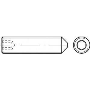 TOOLCRAFT TO-5414265 navojni zatik M6 45 mm čelik galvansko pocinčani 100 St.