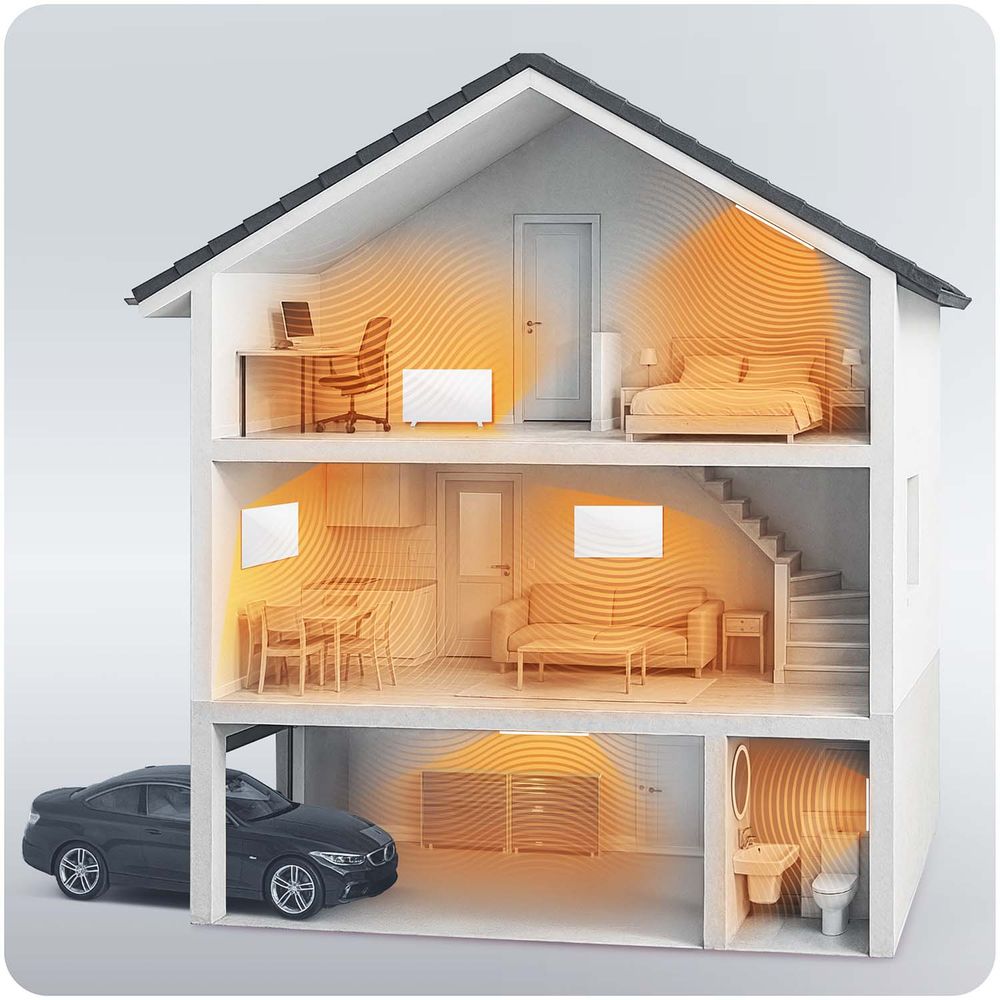 Infracrveni grijač 600W Berdsen BD-981 WiFi aplikacija za daljinsko upravljanje slika 8