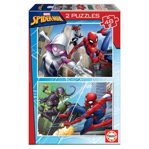 Spider Man puzzle 2x48pcs
