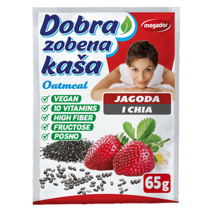 Dobra zobena kaša 65g jagoda - chia KRATAK ROK