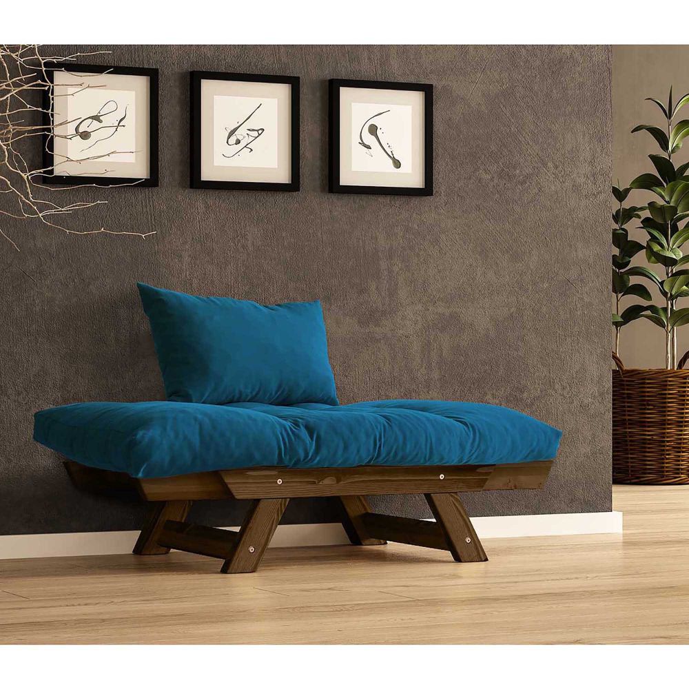 Sofa za vrt s jednim mjestom, CPT8136-140, boje: orah plava slika 3