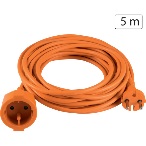 home Produžni strujni kabel 1 utičnica, 5m, H05VV-F 3G 1,5mm² - NV 2-5/OR/1.5 slika 1