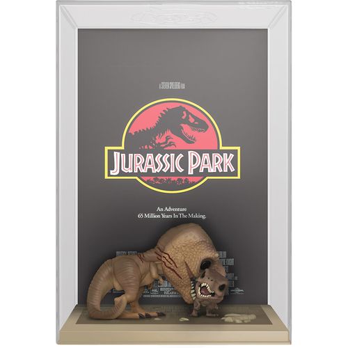 POP figure Movie Poster Jurassic Park Tyrannosaurus Rex and Velociraptor slika 4