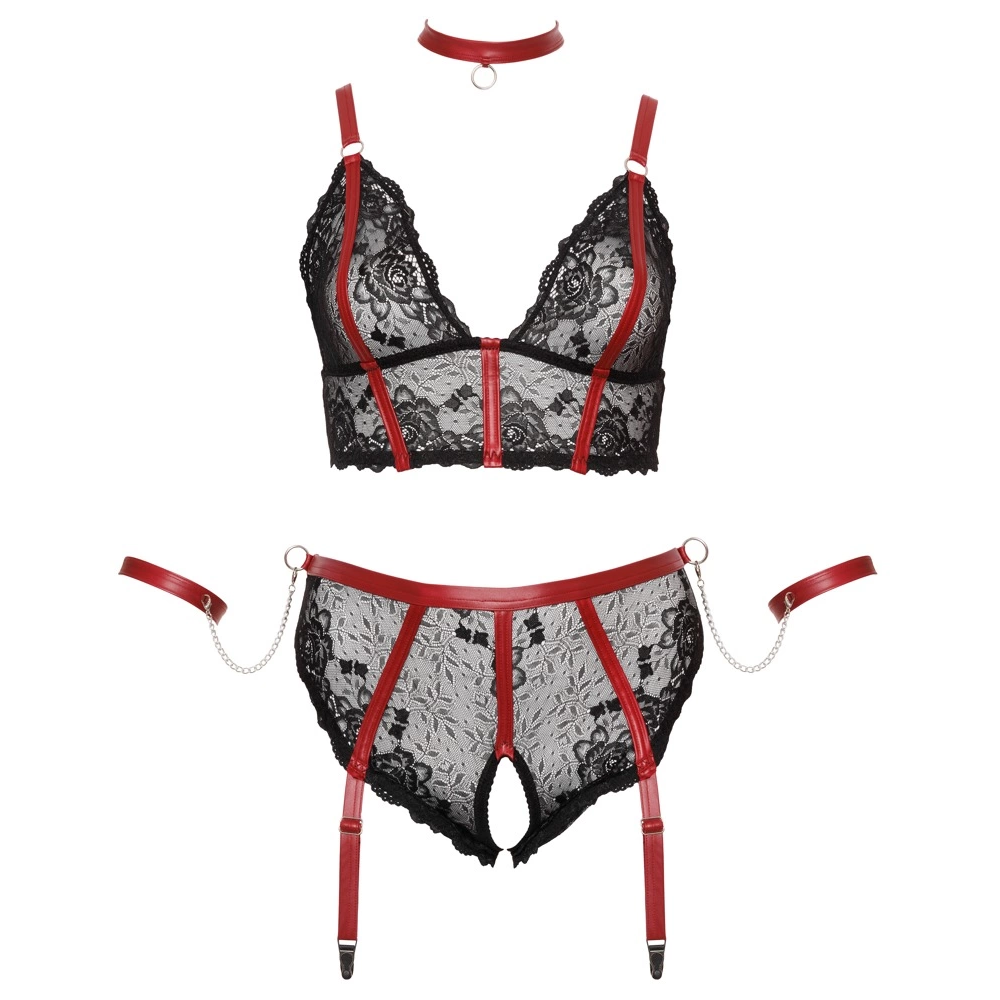 Cottelli BONDAGE Komplet grudnjaka Bondage 3XL slika 7