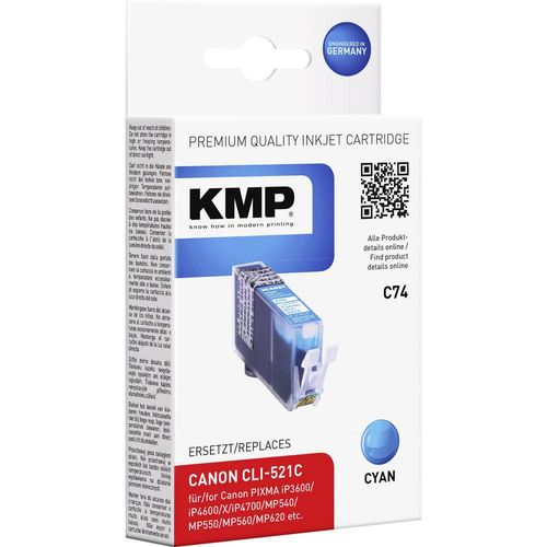 KMP tinta zamijenjen Canon CLI-521 kompatibilan  cijan C74 1510,0003 slika 1