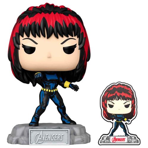 POP figure Marvel Avengers 60th Anniversary Comic Black Widow with Pin Exclusive slika 2