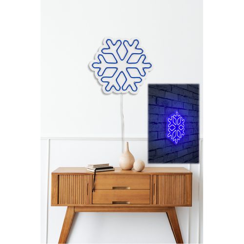 Wallity Ukrasna plastična LED rasvjeta, Snowflake - Blue slika 3