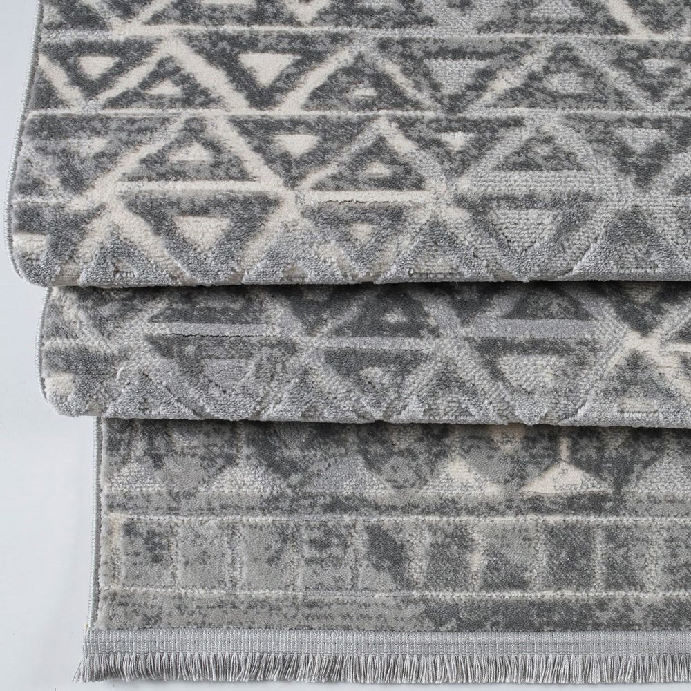 Notta 1108 Sivi/Krem Hodnički Tepih (100 x 350 cm) slika 2