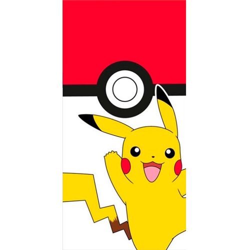 Pokemon Pikachu Pokeball Ručnik za Plažu - 140x70cm, 100% Pamuk slika 1