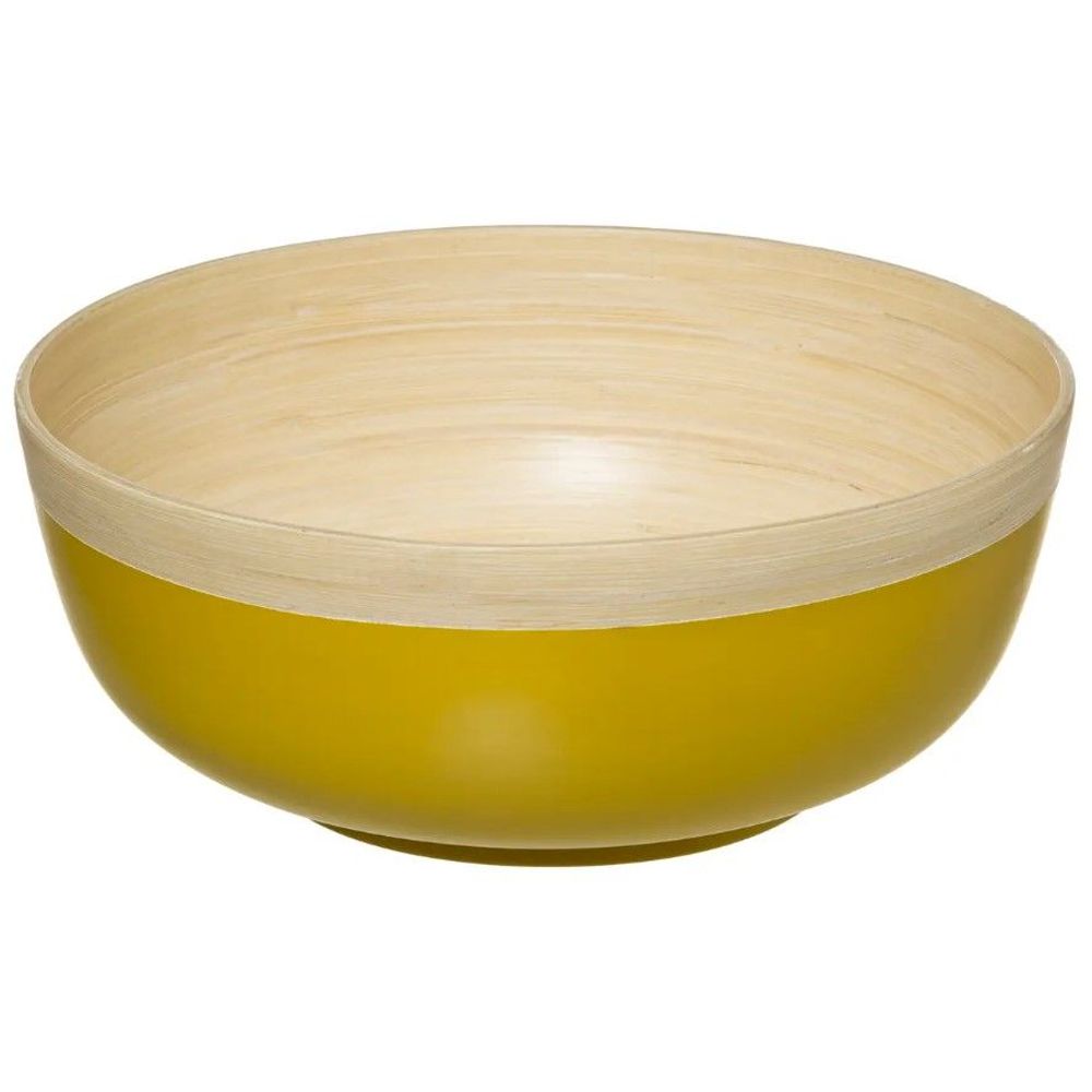 FIVE zdjela MODERN - 30x12 cm - bambus - žuta slika 1