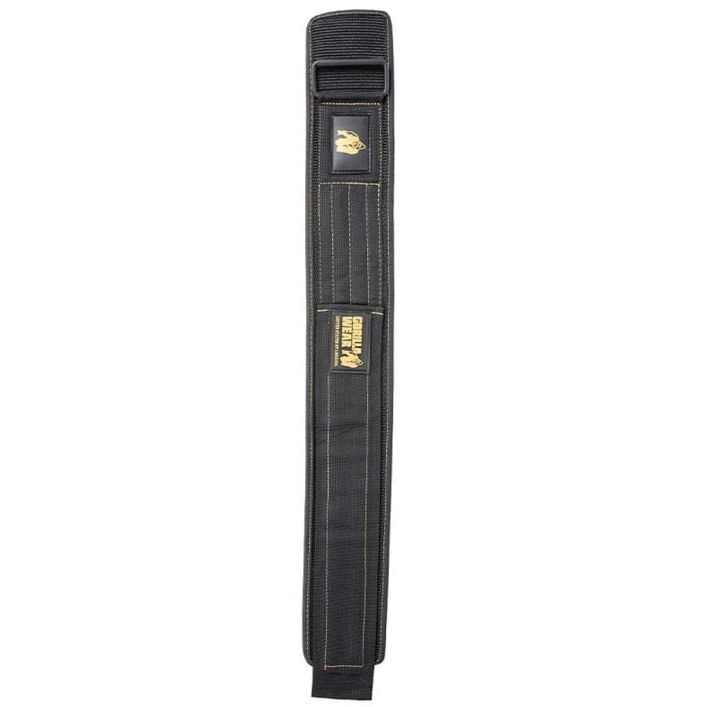 Gorilla Wear Najlonski pojas za dizanje tegova 10cm, Crno/Zlatni slika 2