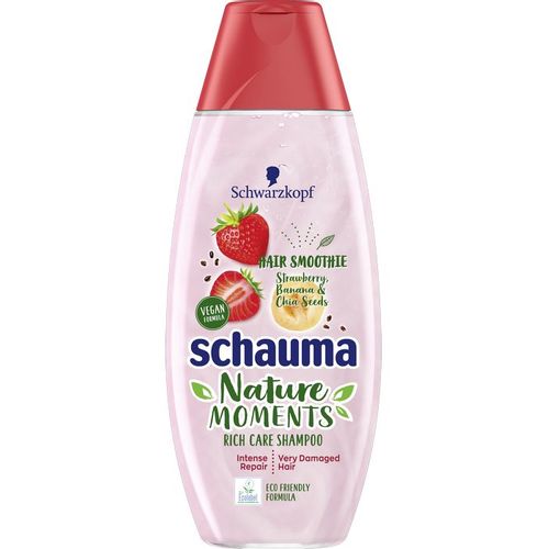 Schauma Nature Moments Strawberry, Banana & Chia Seeds Hair Smoothie šampon 400 ml slika 1