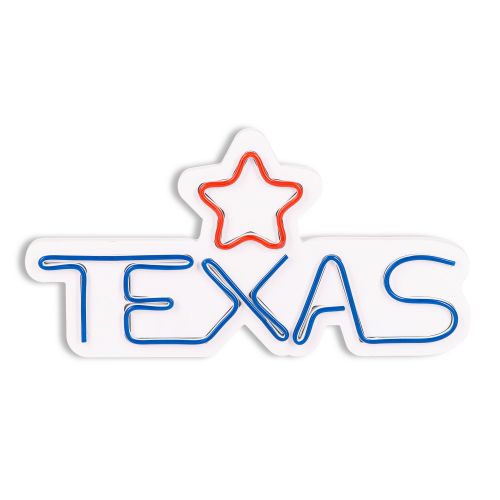 Wallity Ukrasna plastična LED rasvjeta, Texas Lone Star Red slika 12