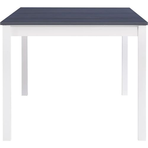 Blagavaonski stol bijelo-sivi 180 x 90 x 73 cm od borovine slika 19