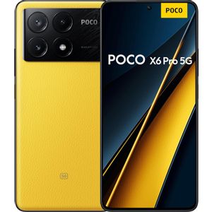 POCO X6 Pro 5G Smartphone 8/256GB, Žuta, Vegan Leather