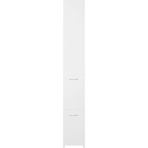 Kupaonski ormarić bijeli 25 x 25 x 170 cm od iverice slika 13