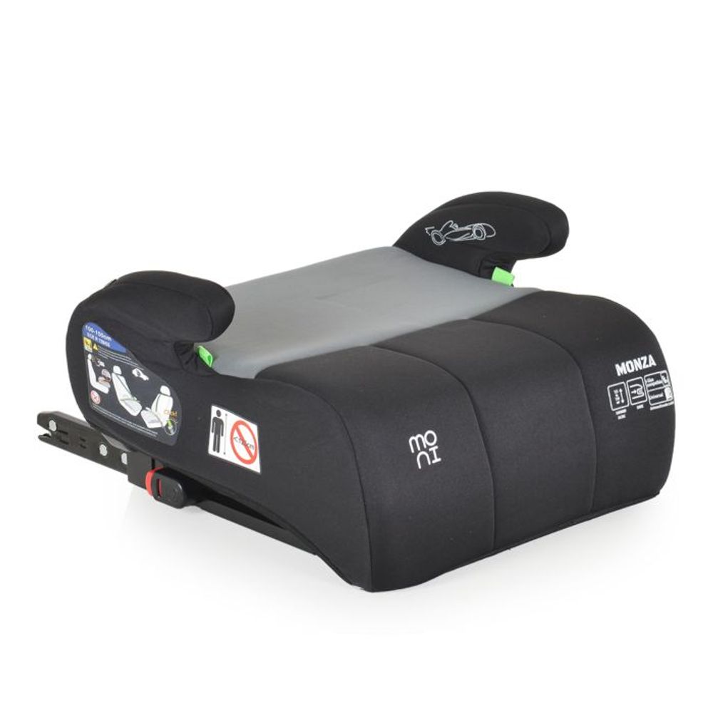 Moni Autosjedalica sa plišanom igračkom Monza 125-150cm Isofix, Grey slika 2