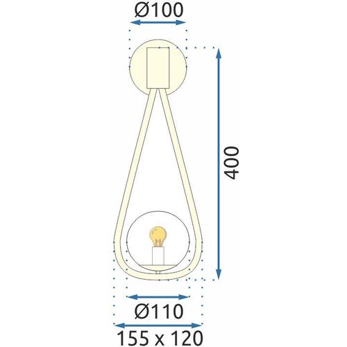 TOOLIGHT Zidna svjetiljka Staklena kugla Zlatna APP603-1W slika 12